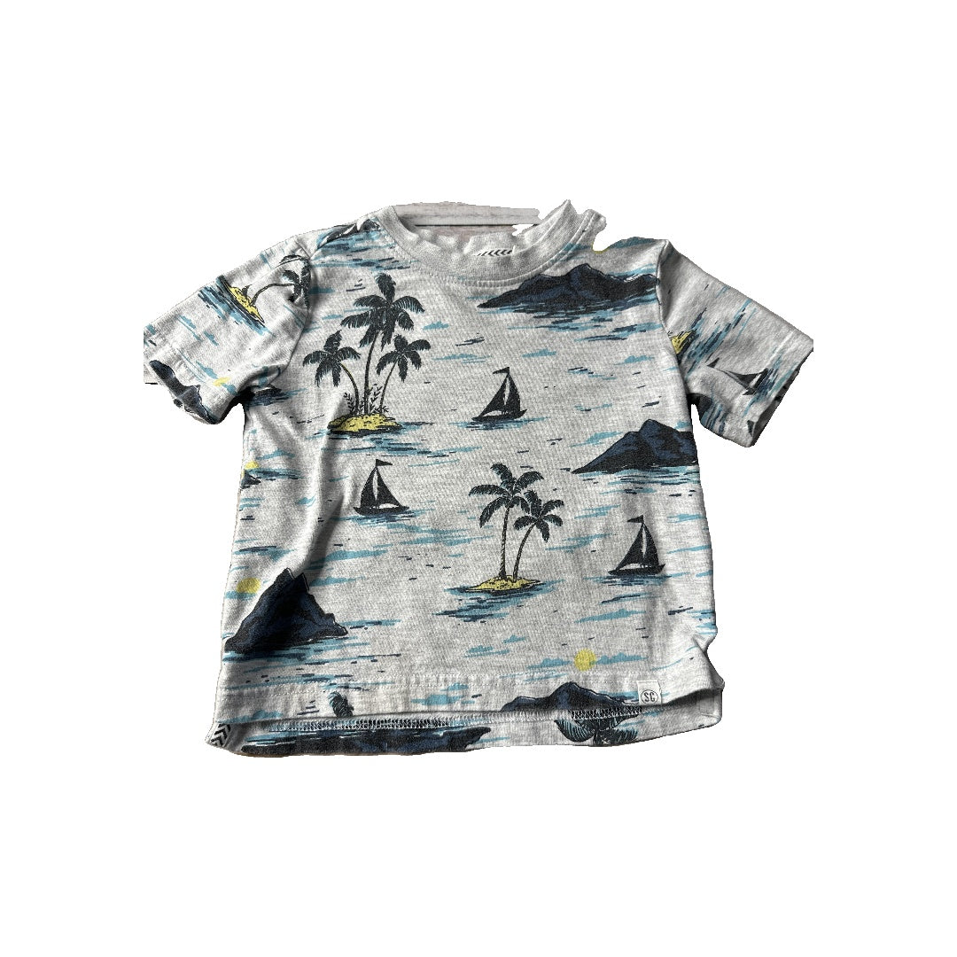 Sovereign Code Boys Grey | Light Blue | Yellow | Navy Blue T-Shirt Size: 2T Grey | Light Blue | Yellow | Navy Blue