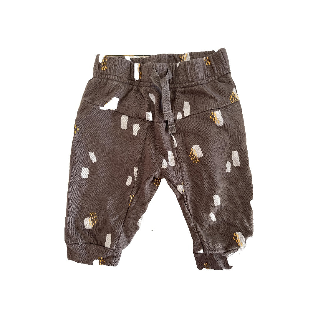 Oliver & Rain Unisex Grey | Light Blue Pants Size: 3-6 months Grey | Light Blue