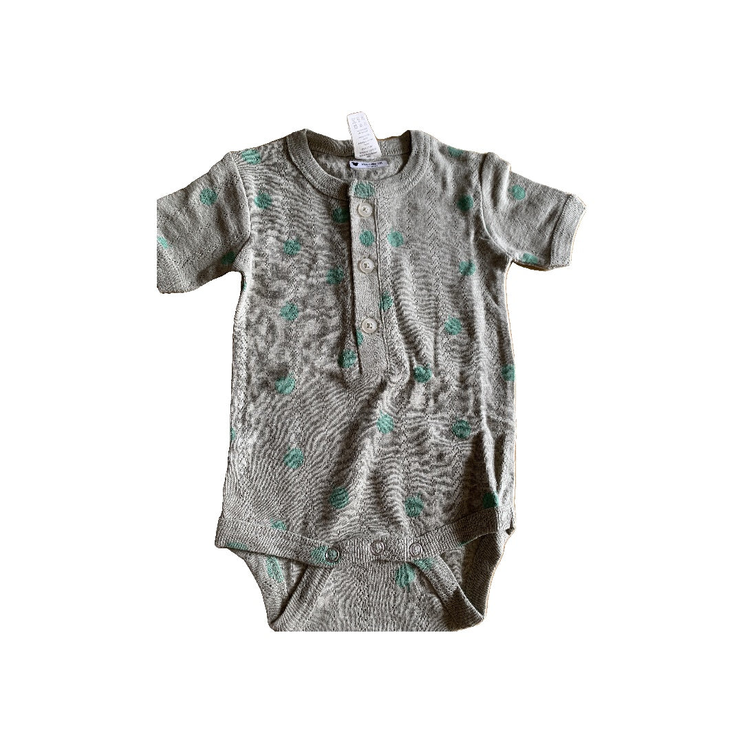 Kate Quinn Girls Grey | light green | Apricot | Fruit Onesie Size: 3-6 months Grey | light green | Apricot | Fruit