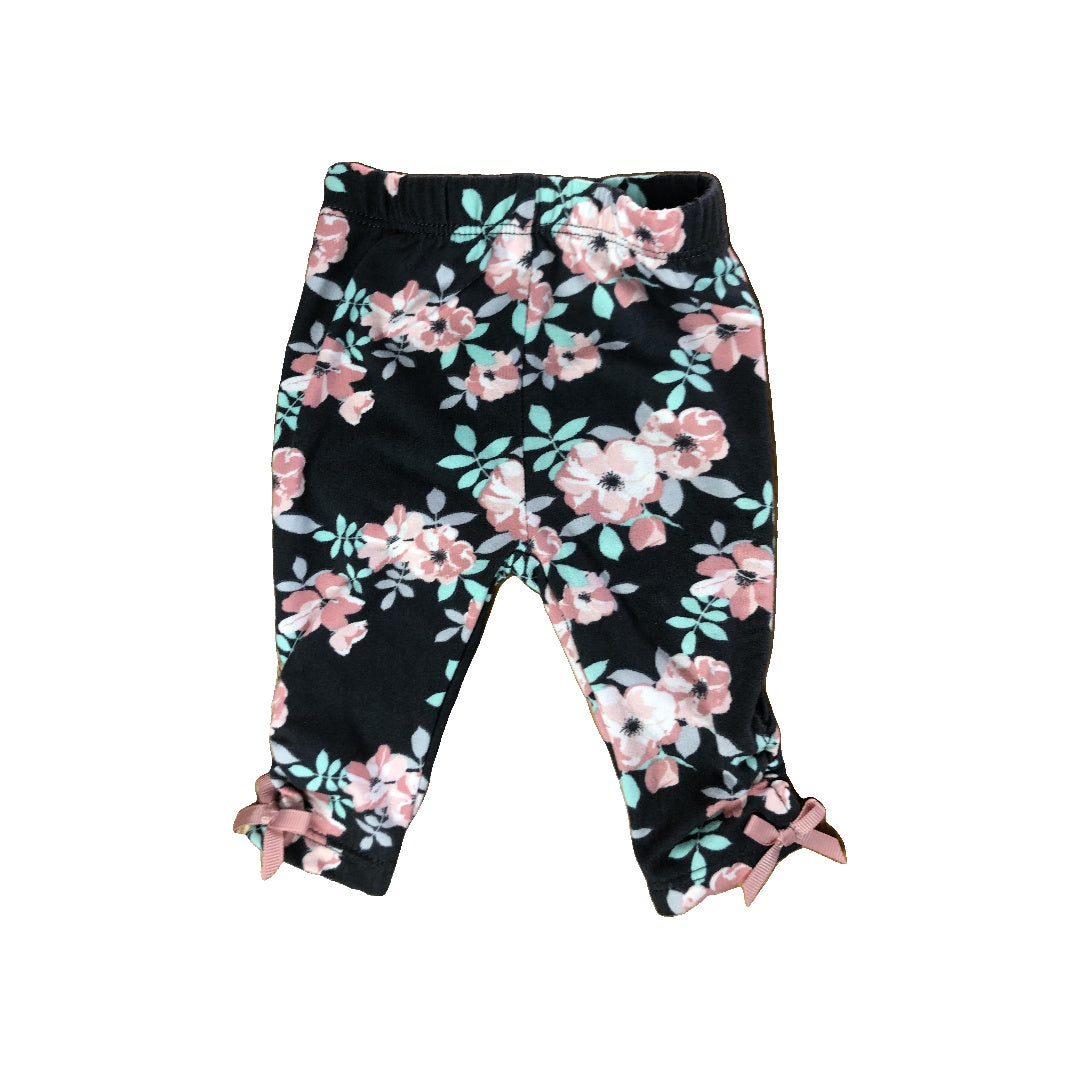 PL Baby Girls Grey | light green | pink Pants Size: 0-3 months Grey | light green | pink