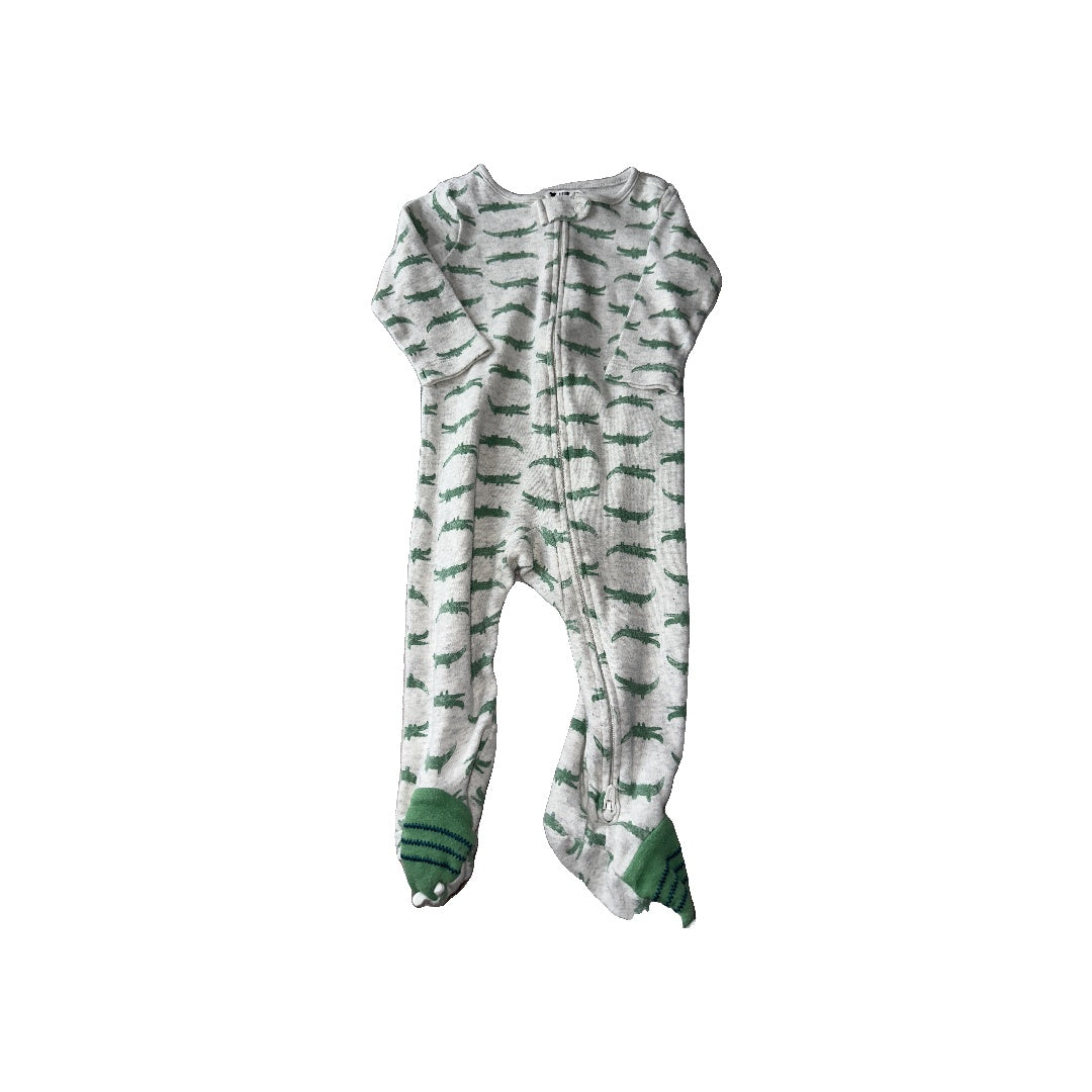 Girls Grey | light green Pajamas Size: 6-9 months Grey | light green