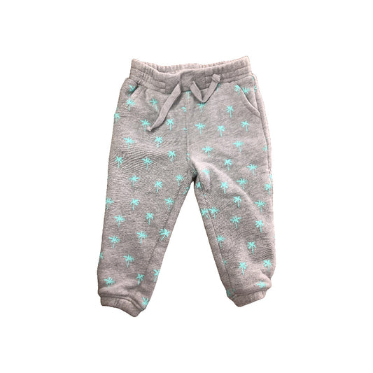 Little Starters Unisex Grey | light green Pants Size: 12-18 months Grey | light green