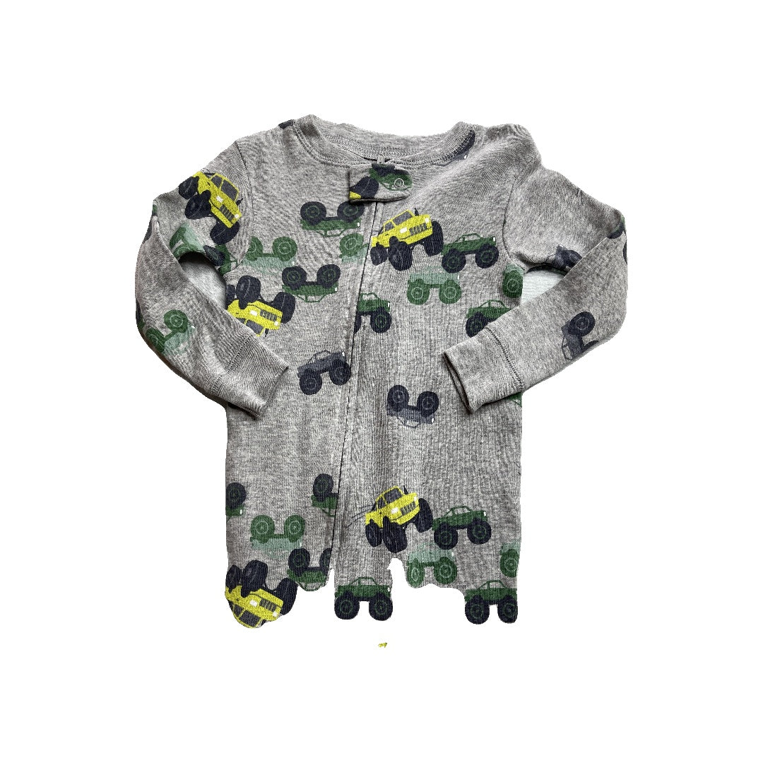 Carters Boys Grey | light green Pajamas Size: 12 months Grey | light green