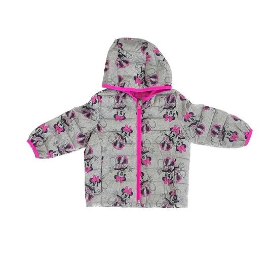 Gap x Disney Girls Grey Minnie Mouse Winter Coat Size: 18-24 Months Grey Minnie Mouse