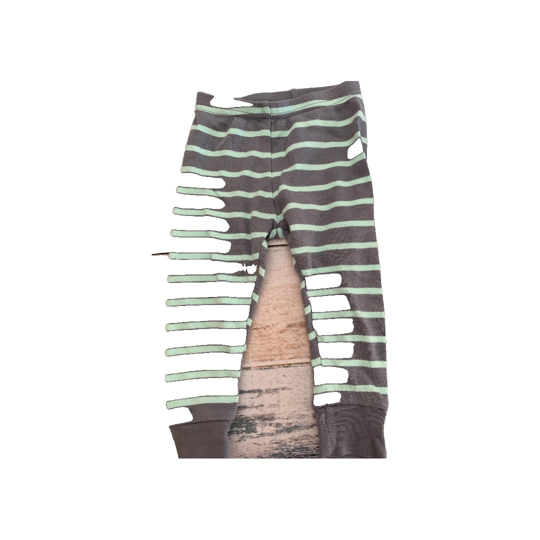 Carters Boys Grey | Mint | Stripe Pajamas Size: 12M Grey | Mint | Stripe