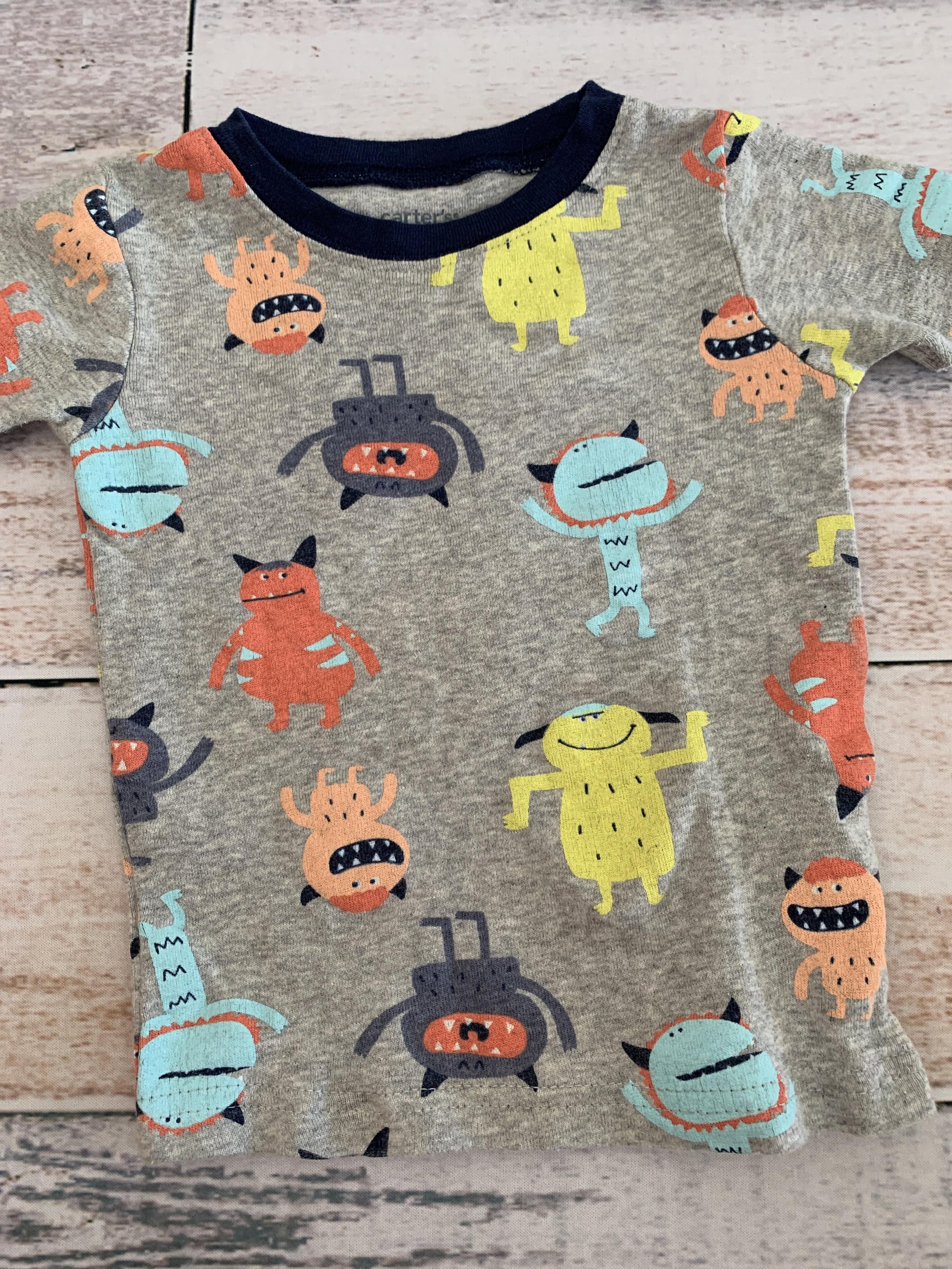 Carters Boys Grey | Monsters Pajamas Size: 18 months Grey | Monsters