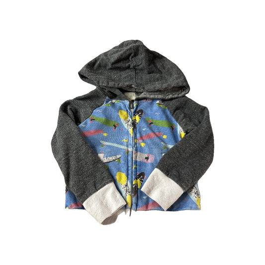 Miki miette Boys Grey | Multi | Pattern Hoodie Size: 2T Grey | Multi | Pattern