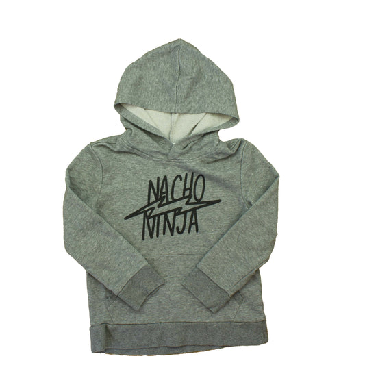 Rockets Of Awesome Boys Grey | Nacho | Pizza Hoodie Size: 7 Years