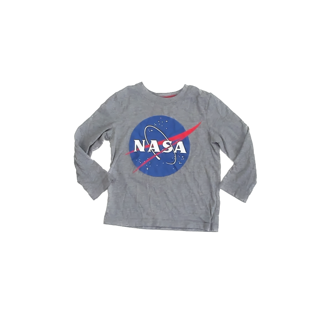 Okie Dokie Boys Grey NASA Long Sleeve T-Shirt Size: 2T Grey NASA