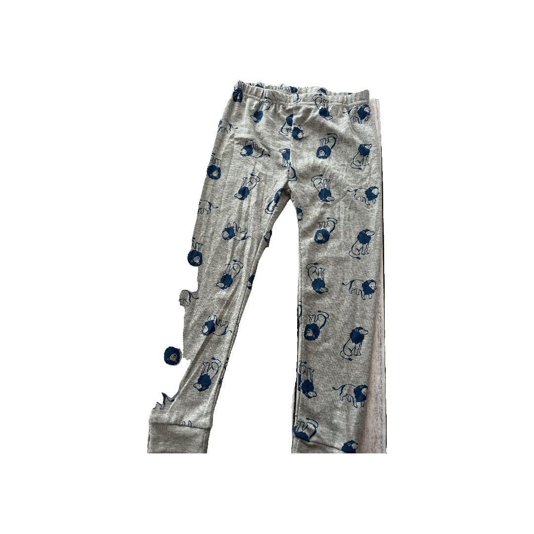Just Born Boys Grey | Navy Blue | animals Pajamas Size: 4T Grey | Navy Blue | animals