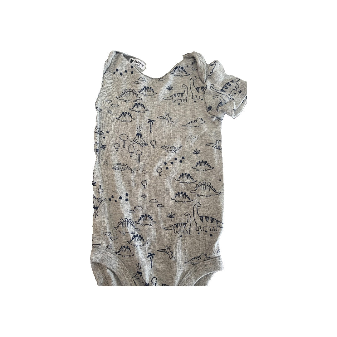 Carters Boys Grey | Navy Blue | animals Onesie Size: 9 months Grey | Navy Blue | animals