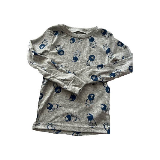 Just Born Boys Grey | Navy Blue | animals Pajamas Size: 4T Grey | Navy Blue | animals
