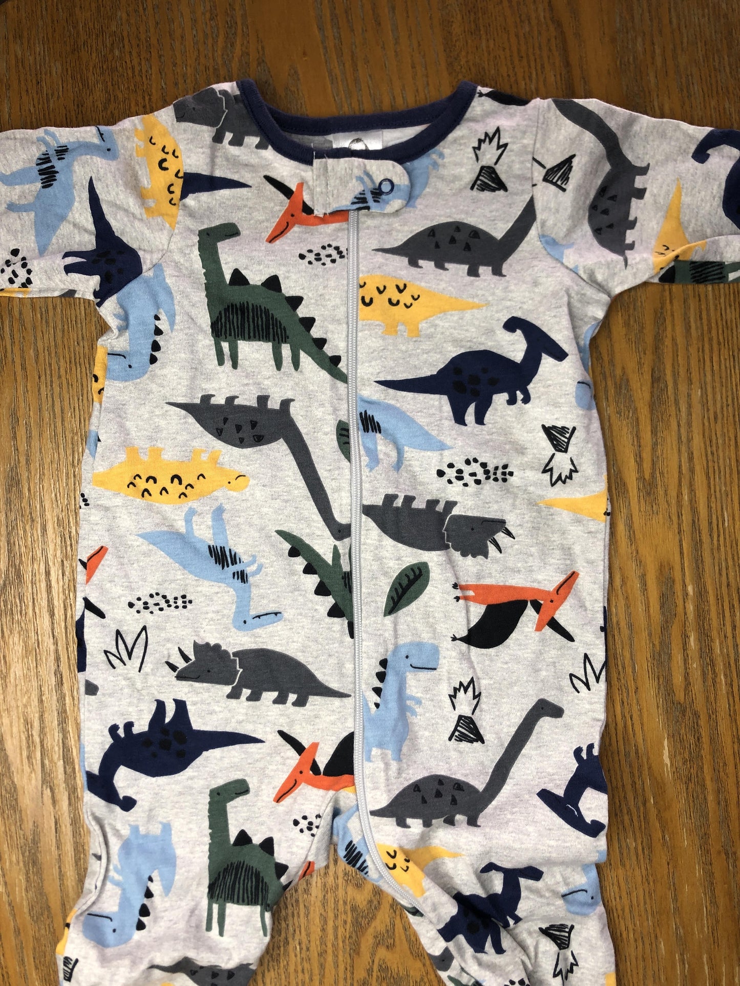 Gerber Childrenswear Boys Grey | Navy Blue | Light Blue | light green Pajamas Size: 3-6 months Grey | Navy Blue | Light Blue | light green