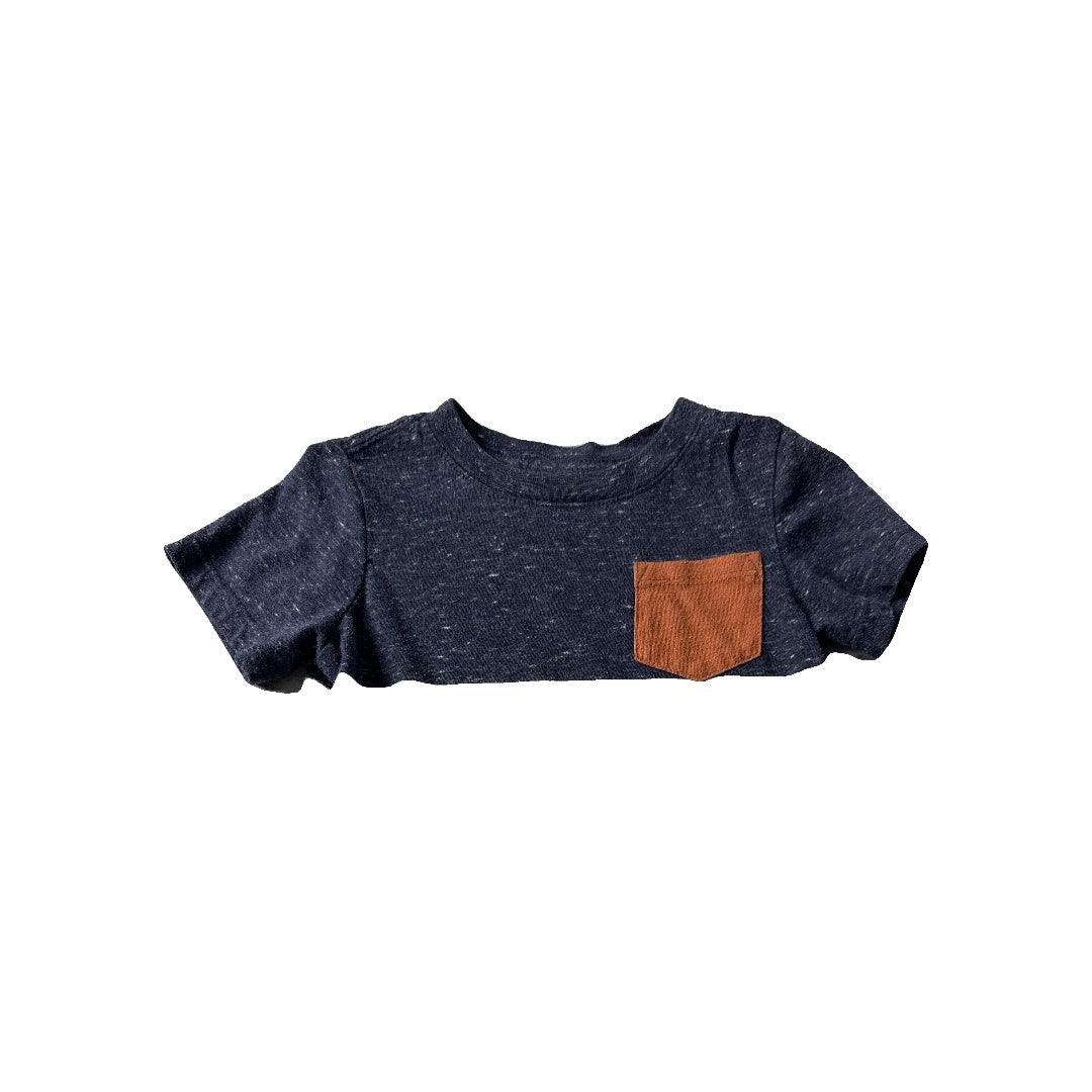 Cat & Jack Boys Grey | Navy Blue | orange T-Shirt Size: 18 months Grey | Navy Blue | orange