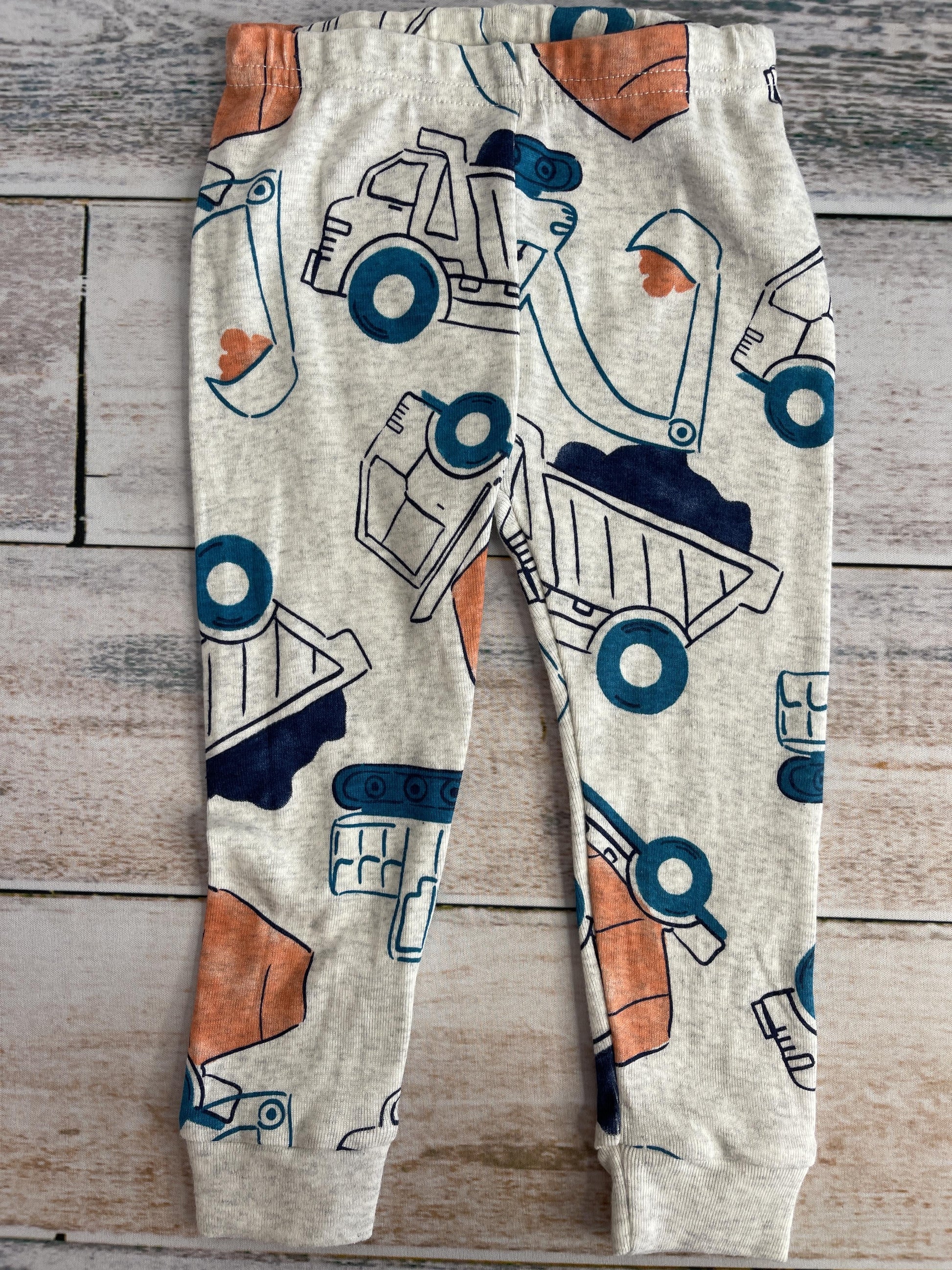 Carters Boys Grey | Navy Blue | orange Pajamas Size: 12 months Grey | Navy Blue | orange