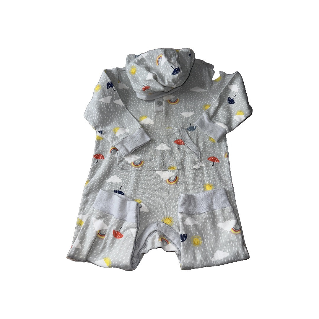 Old Navy Girls Grey | Navy Blue | Yellow | Rainbow Long Sleeve Outfit Size: 12-18 months Grey | Navy Blue | Yellow | Rainbow