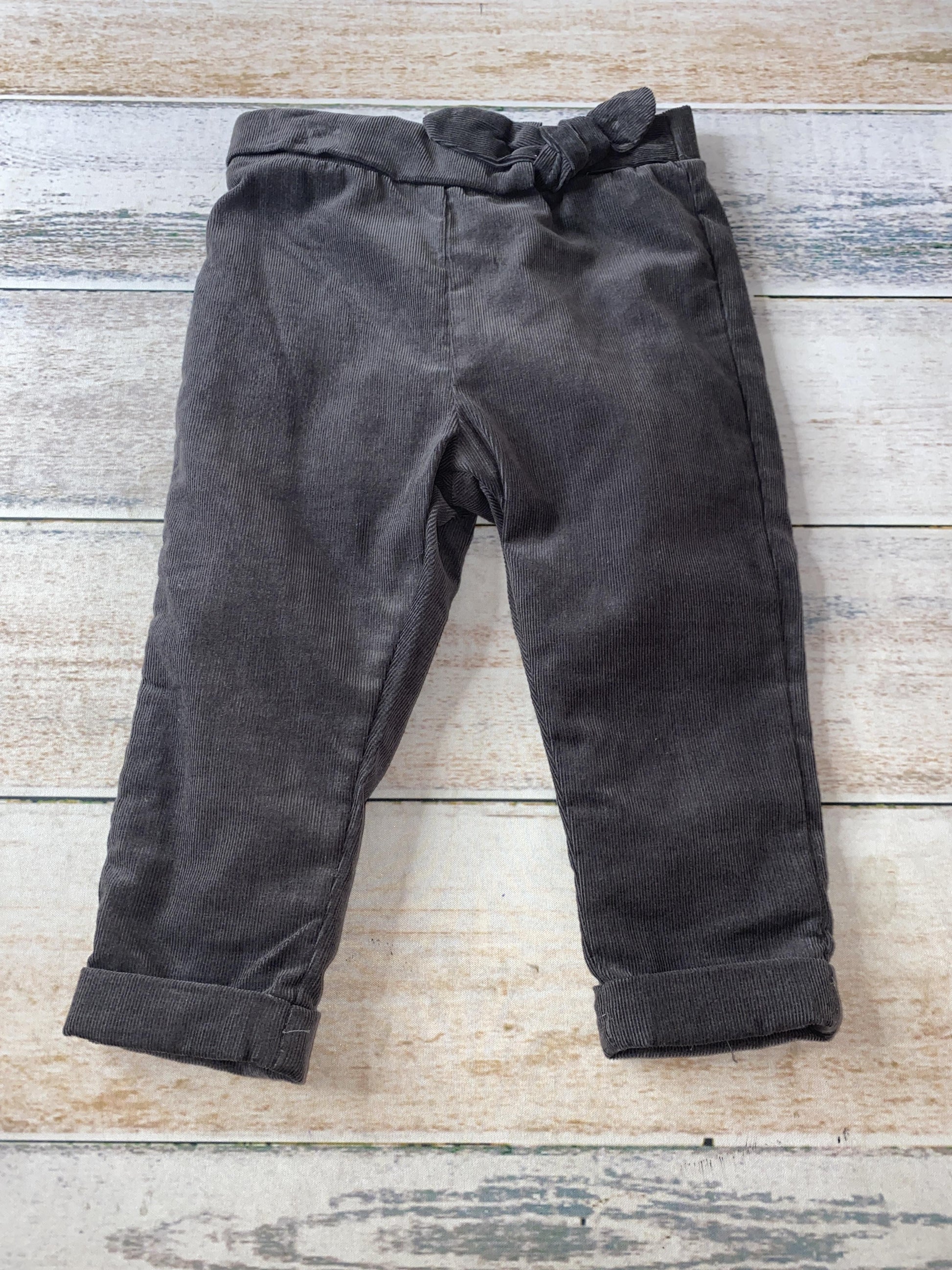 Miles Girls Grey | Navy Blue Pants Size: 18 months Grey | Navy Blue