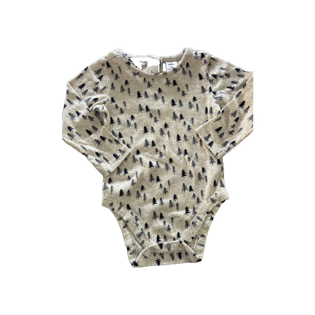 Nordstrom Unisex Grey | Navy Blue Onesie Size: 9 months Grey | Navy Blue