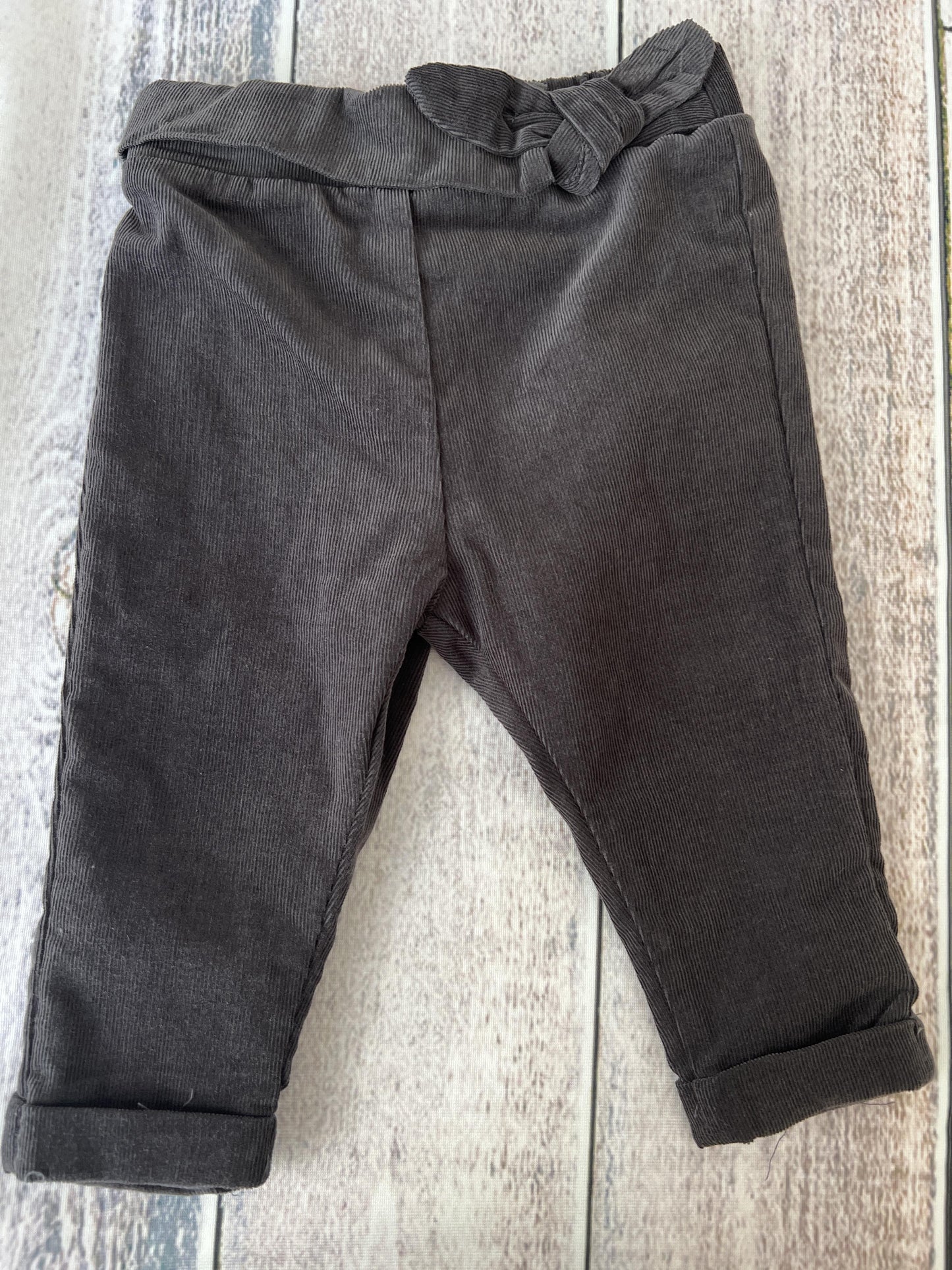Miles Girls Grey | Navy Blue Pants Size: 9 months Grey | Navy Blue