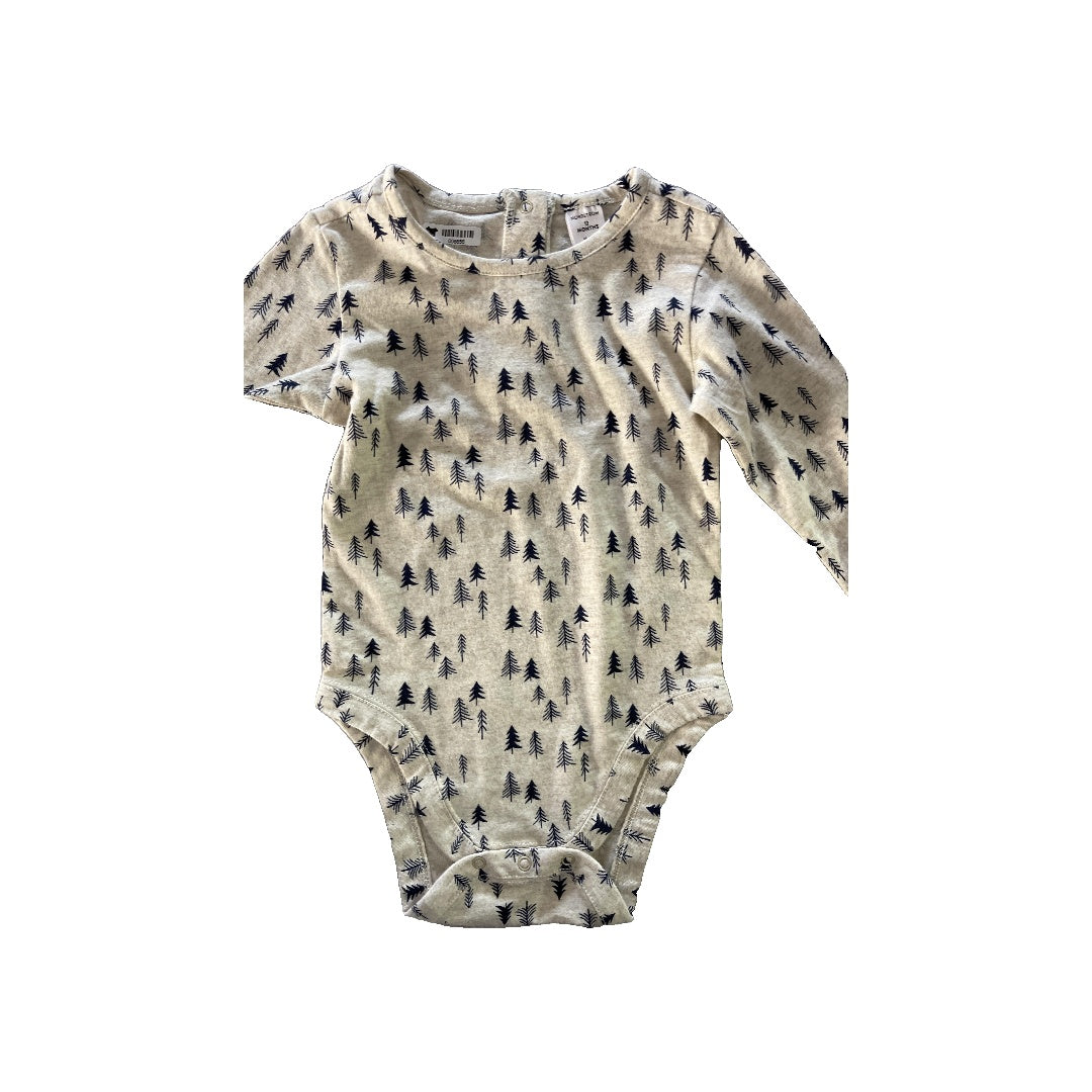 Nordstrom Boys Grey | Navy Blue Onesie Size: 12 months Grey | Navy Blue
