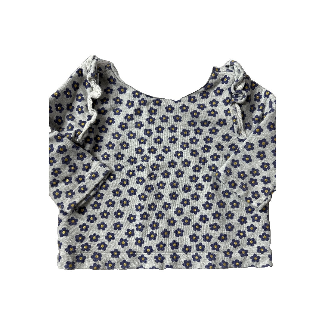 J Crew Unisex Grey | Navy Blue Sweater Size: 2T Grey | Navy Blue