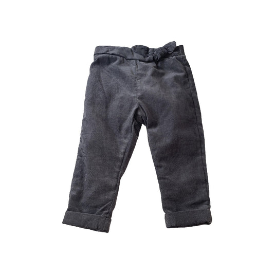 Miles Girls Grey | Navy Blue Pants Size: 18 months Grey | Navy Blue