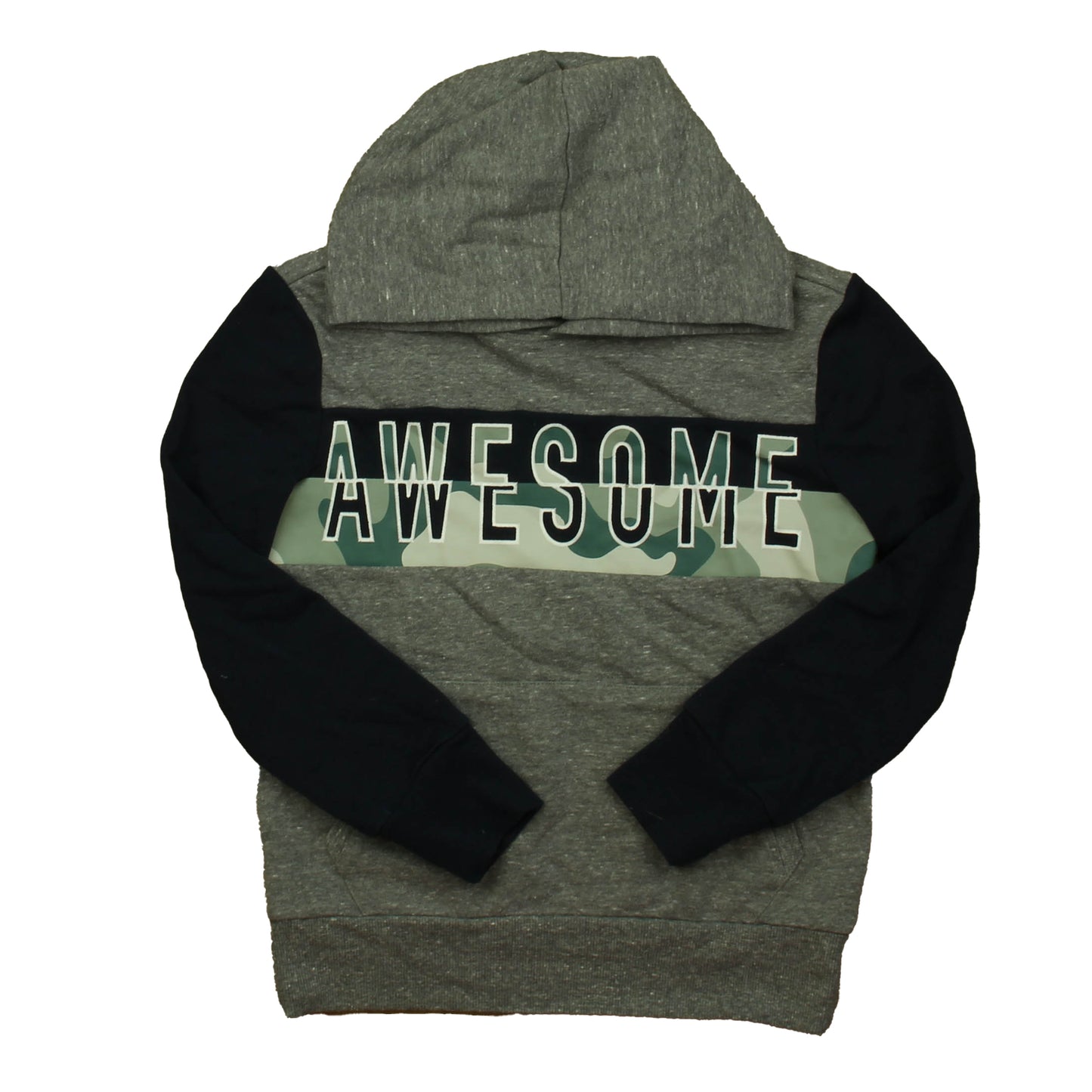 Rockets Of Awesome Boys Grey | Navy | Green Hoodie Size: 7 Years