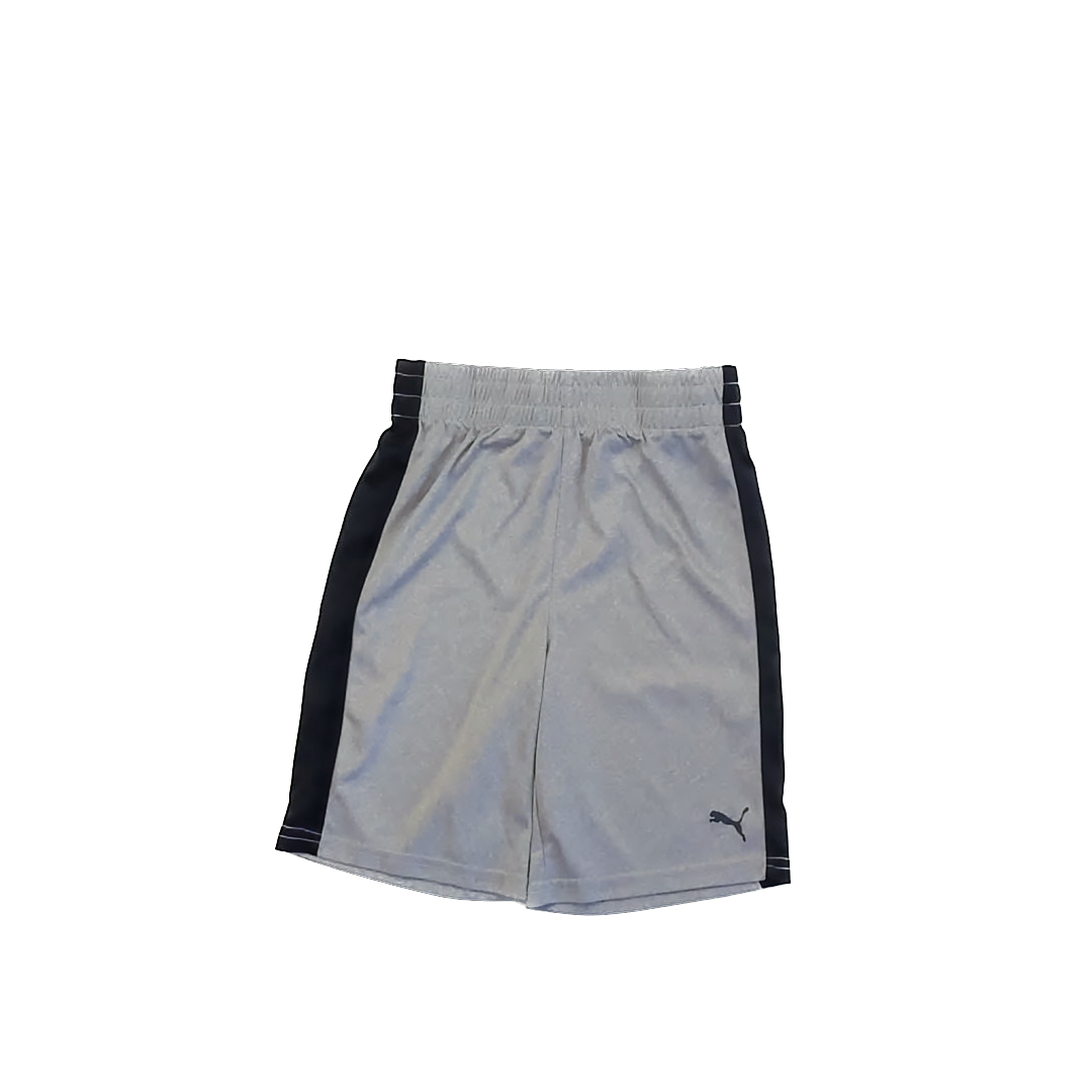 Puma Boys Grey | Navy Athletic Shorts Size: 8 Years Grey | Navy