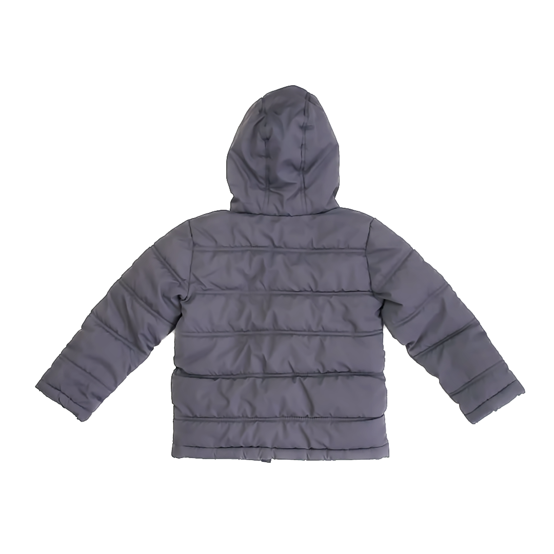 Faded Glory Boys Grey | Neon Green Winter Coat Size: XS (4-5T) Grey | Neon Green