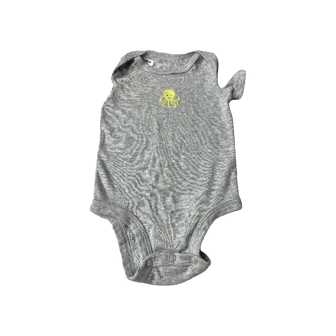 Carters Unisex Grey | Octopus Onesie Size: 3 months Grey | Octopus