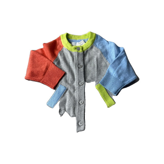 Rockets of Awesome Unisex Grey | orange | Blue | Yellow Sweater Size: 3-6 months Grey | orange | Blue | Yellow