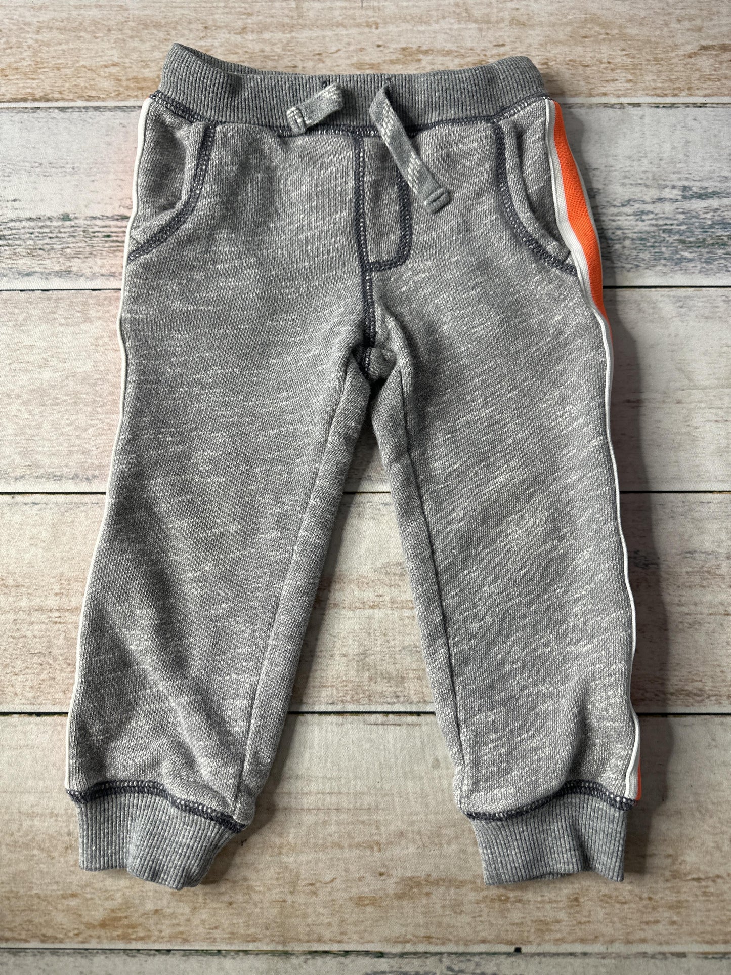 Carters Boys Grey | orange Pants Size: 2T Grey | orange