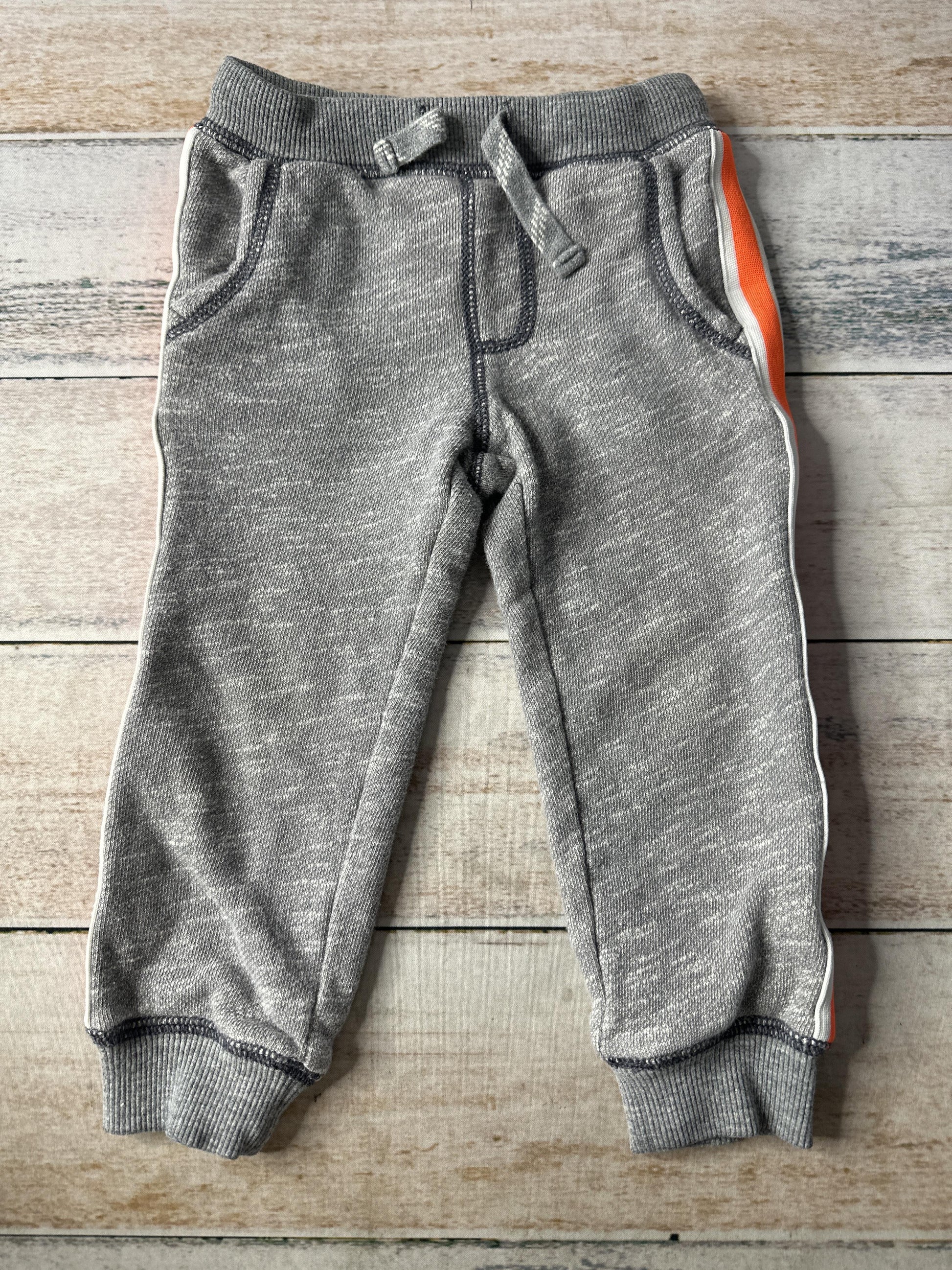 Carters Boys Grey | orange Pants Size: 2T Grey | orange