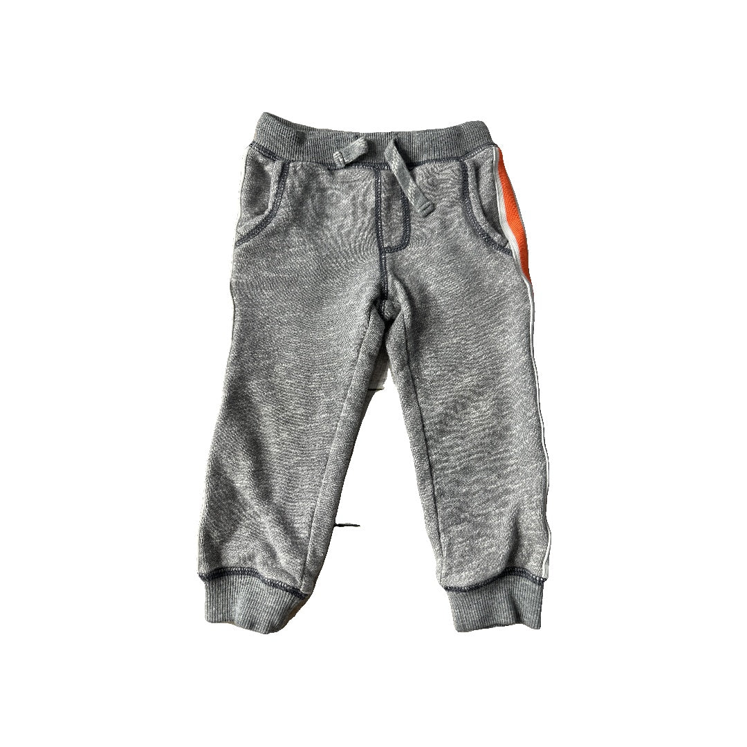 Carters Boys Grey | orange Pants Size: 2T Grey | orange