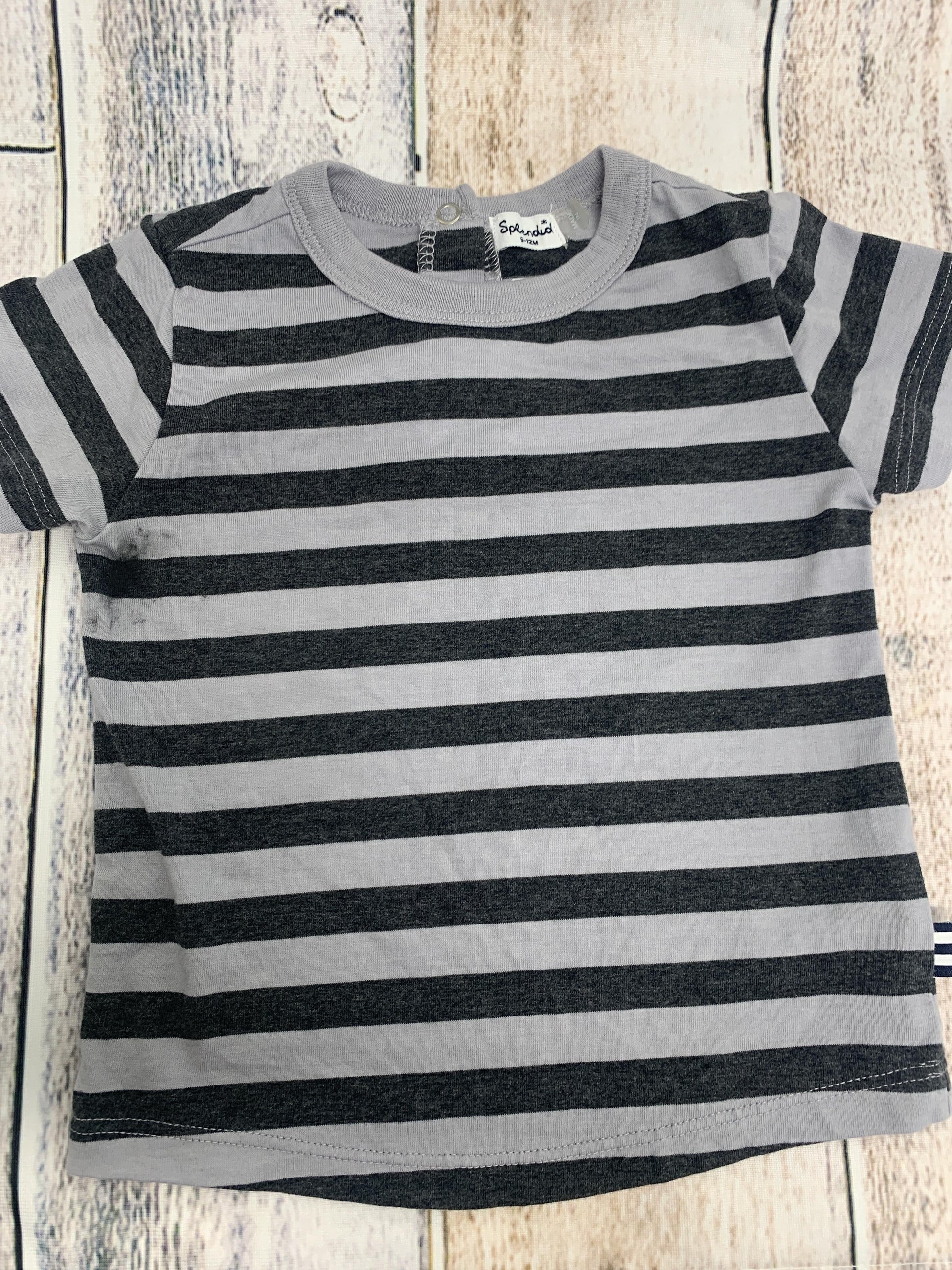 Splendid Boys Grey | Pattern T-Shirt Size: 6-12 months Grey | Pattern