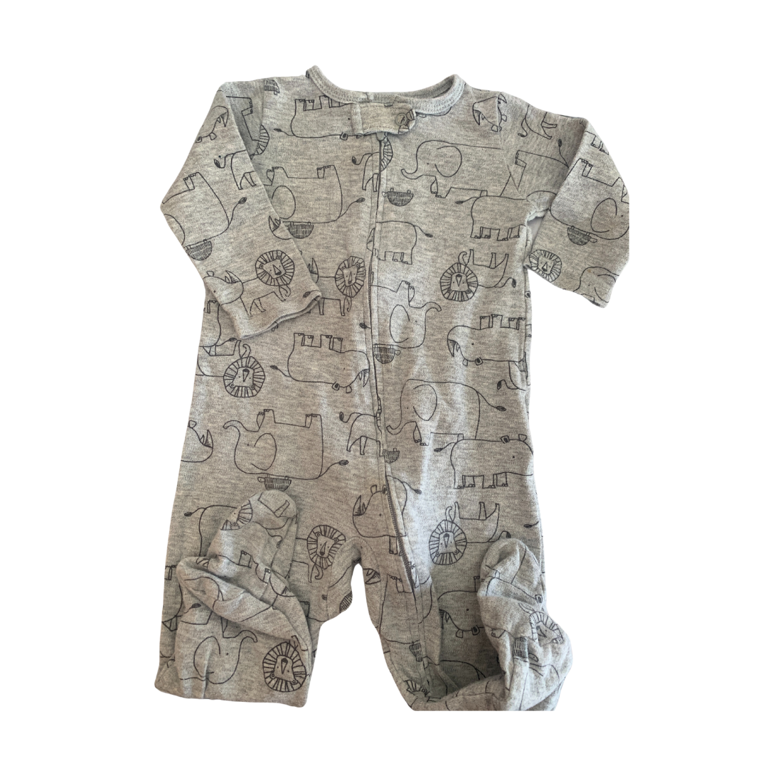 Carters Boys Grey | Pattern Pajamas Size: 6-9 months Grey | Pattern