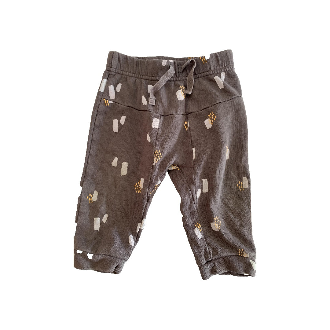 Oliver & Rain Unisex Grey | Pattern Pants Size: 12 months Grey | Pattern