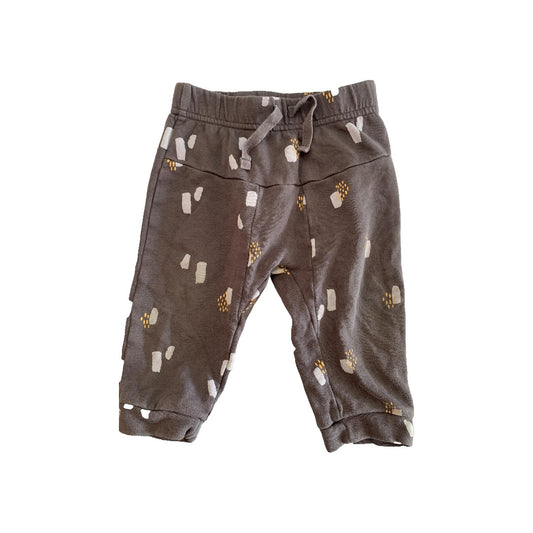Oliver & Rain Unisex Grey | Pattern Pants Size: 12 months Grey | Pattern