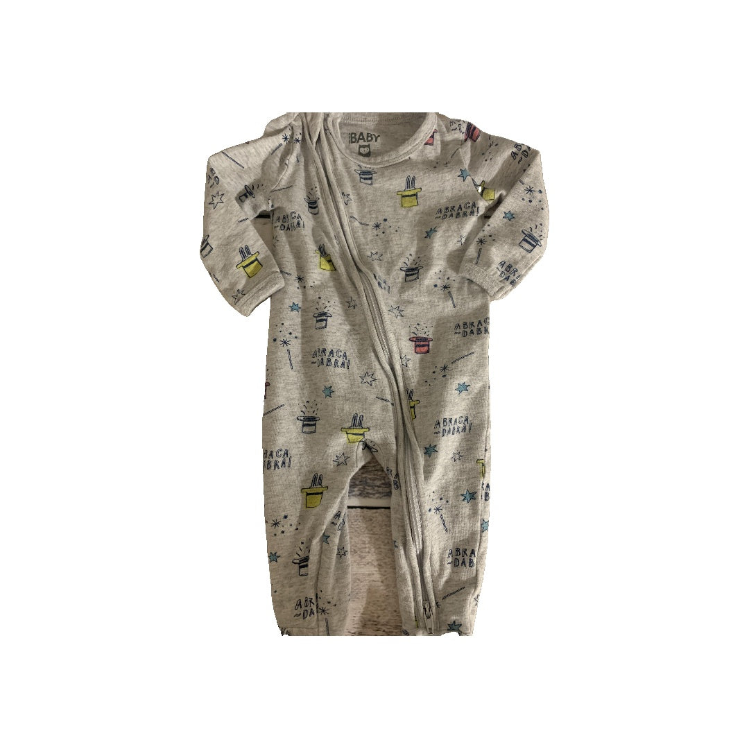 OOO Baby Unisex Grey | Pattern Pajamas Size: Newborn Grey | Pattern