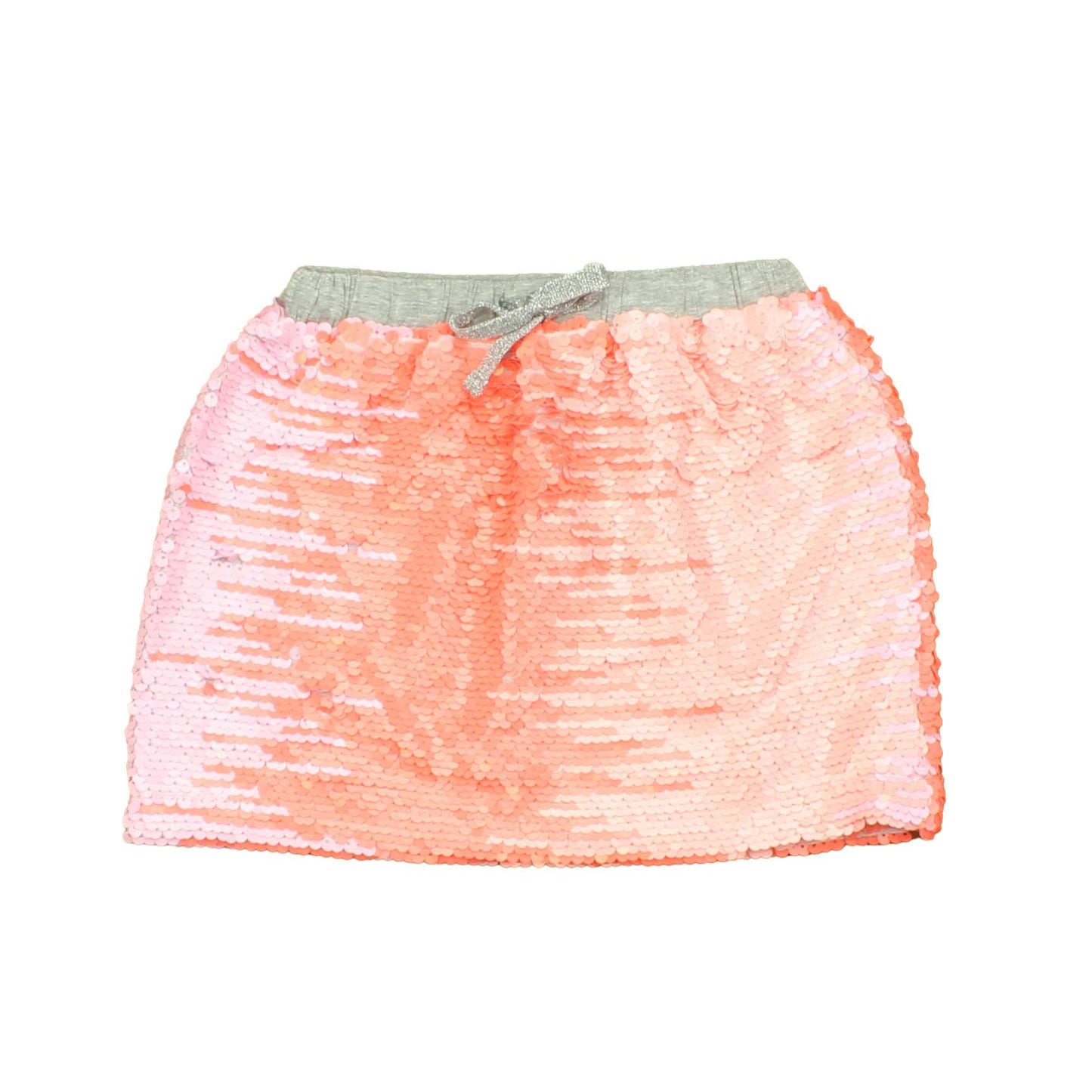 Rockets Of Awesome Girls Grey | Pink | Coral | Sequins Skirt Size: 3T Grey | Pink | Coral | Sequins