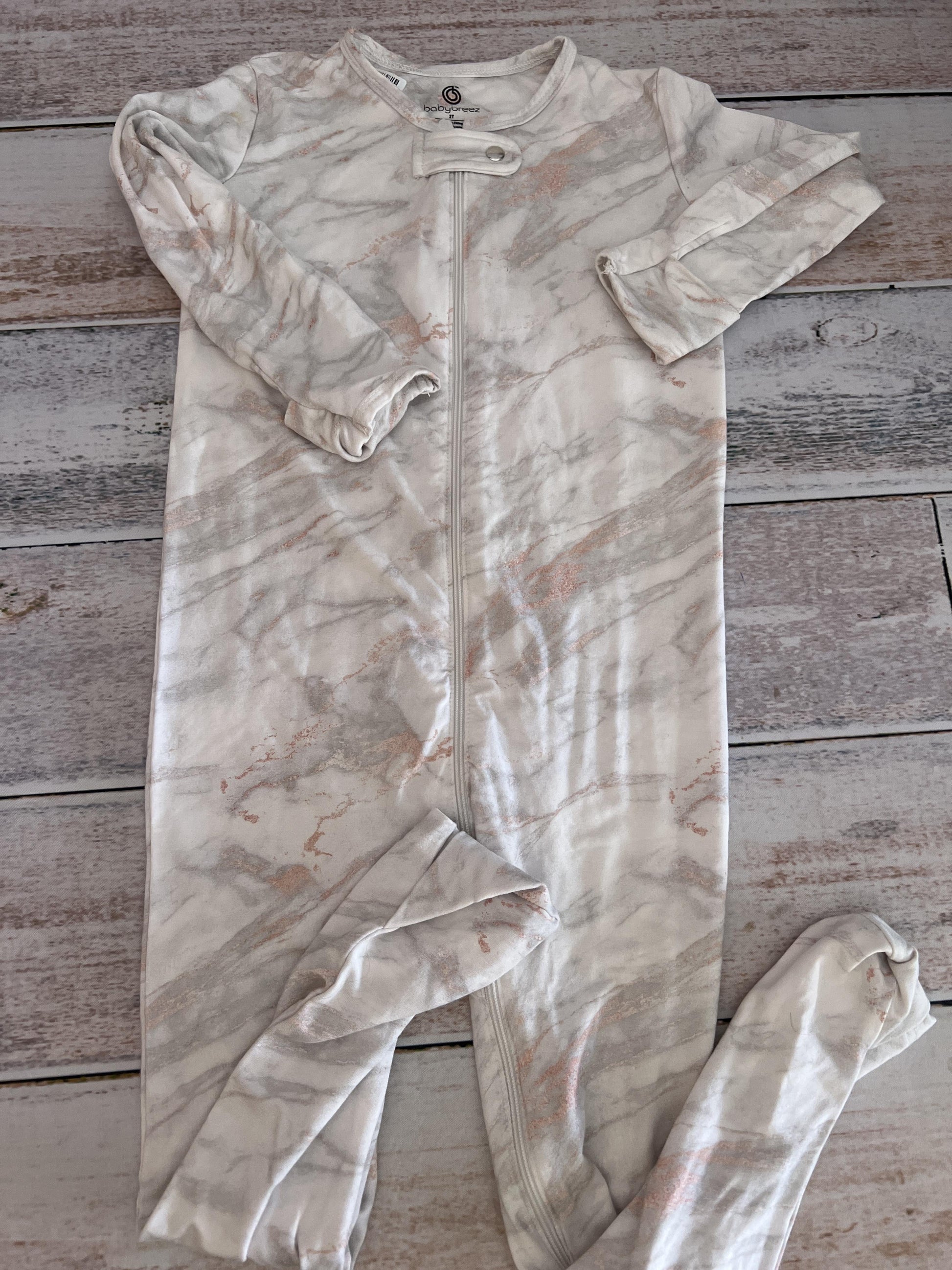 Baby Breeze Girls Grey | pink | Pattern Button Down Short Sleeve Size: 2-3 Years Grey | pink | Pattern