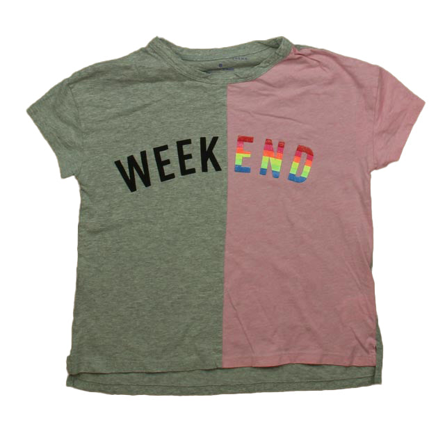 Rockets Of Awesome Girls Grey | Pink | "Weekend" T-Shirt Size: 8 Years