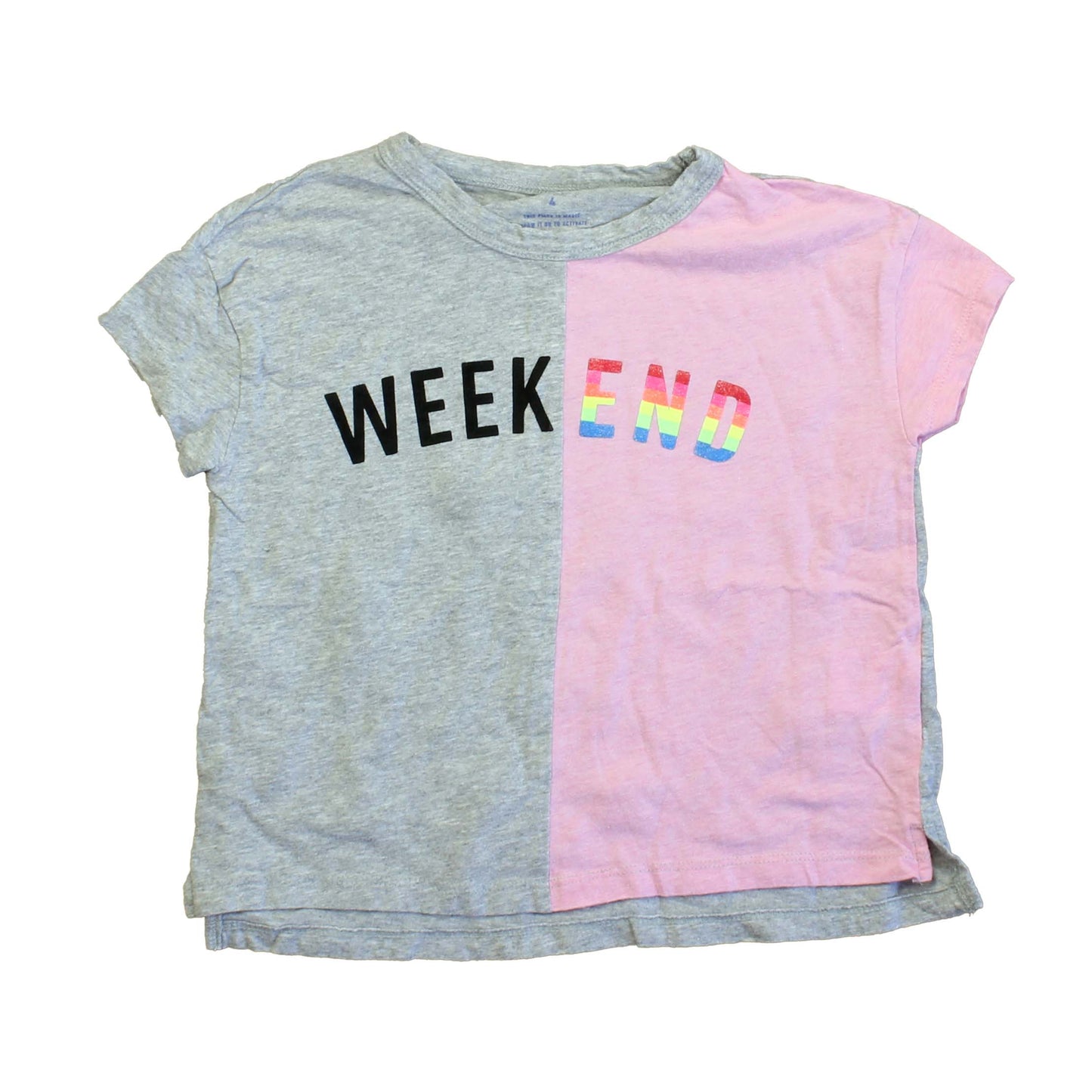 Rockets Of Awesome Girls Grey | Pink | Weekend T-Shirt Size: 4T Grey | Pink | Weekend
