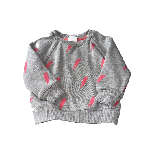 Little Starters Boys Grey | pink Sweatshirt Size: 18 months Grey | pink