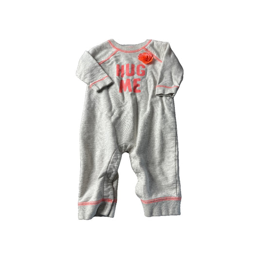 Carters Girls Grey | pink Long Sleeve Outfit Size: 6 months Grey | pink