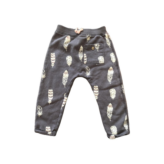 Oliver & Rain Girls Grey | pink Pants Size: 2 years Grey | pink