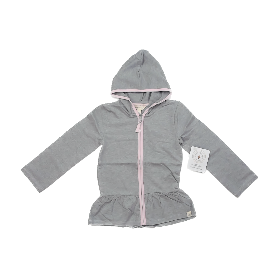 Burt's Bees Girls Grey | Pink Dress Size: 5T Grey | Pink