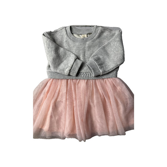 Tucker + Tate Girls Grey | pink Sweater Size: 3-6 months Grey | pink