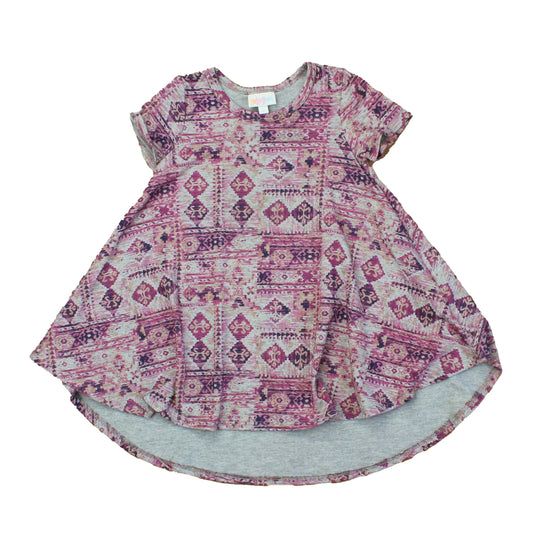 Lula roe Girls Grey | Pink Dress Size: 2T Grey | Pink