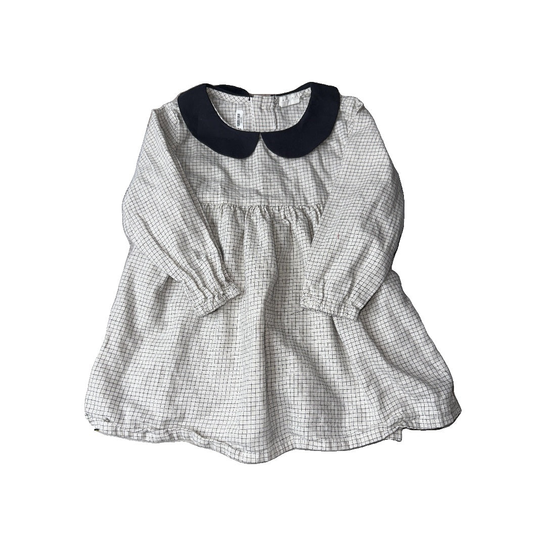 Firsts Girls Grey | plaid Dress Size: 18 months Grey | plaid